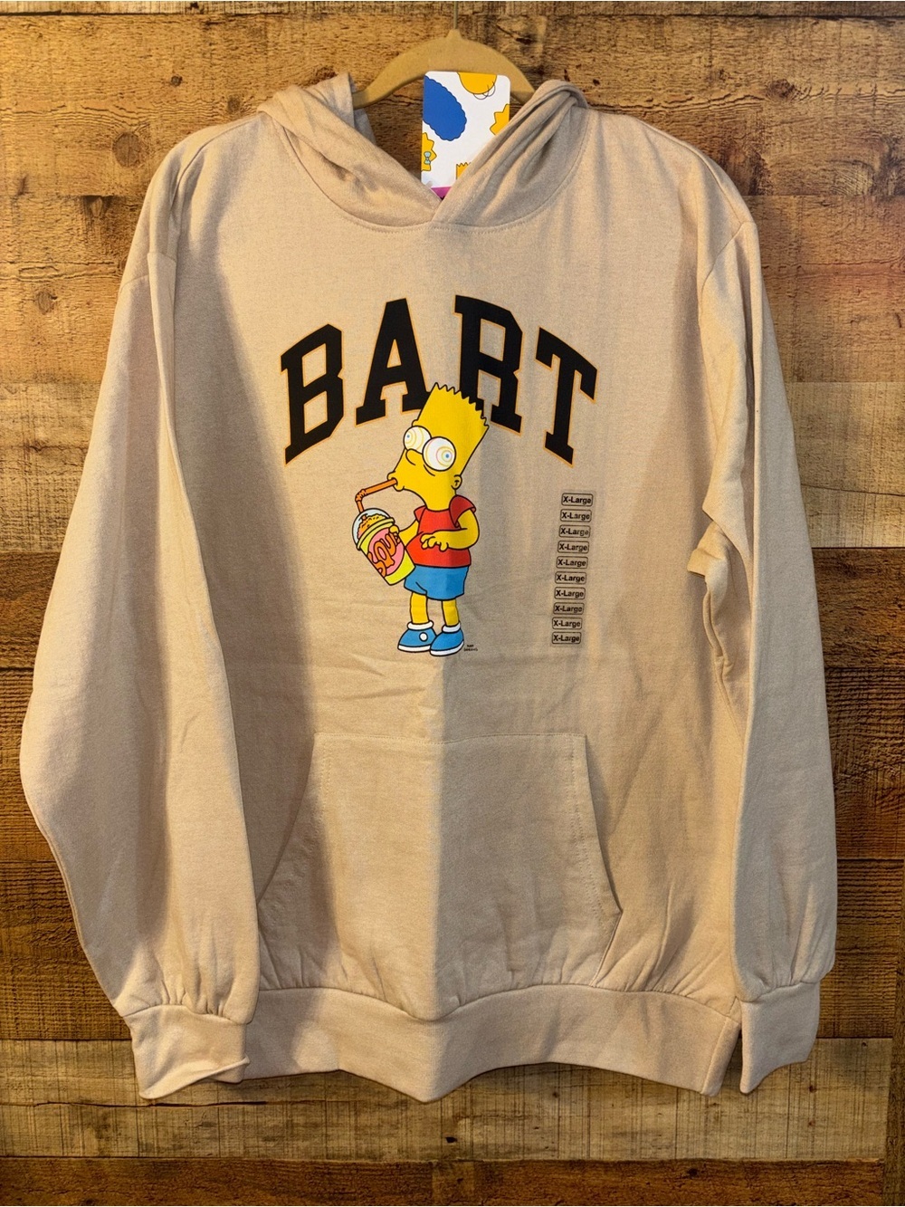 Bart Simpson Brain Freeze pullover Hoodie - Picture 2 of 4